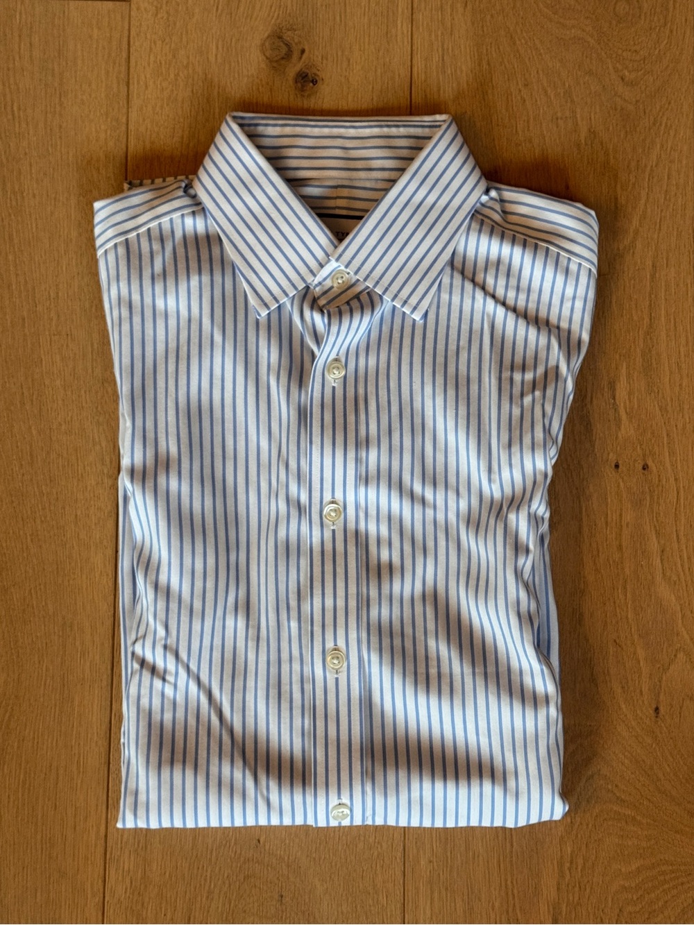 Charles Tyrwhitt Classic Blue & White Striped Dress Shirt